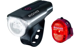 SIGA LED Beleuchtungs-Set Aura 60 USB + Nugget II schw. von Schön Fahrräder, 55435 Gau-Algesheim