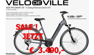 Velo de Ville AEB 990 SMART 28“ 12 Gang Shimano Deore XT von Fahrrad Rosskopp GmbH, 55218 Ingelheim