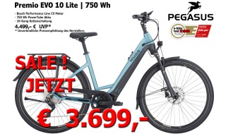 Pegasus Premio EVO 10 Lite | 750 Wh von Fahrrad Rosskopp GmbH, 55218 Ingelheim